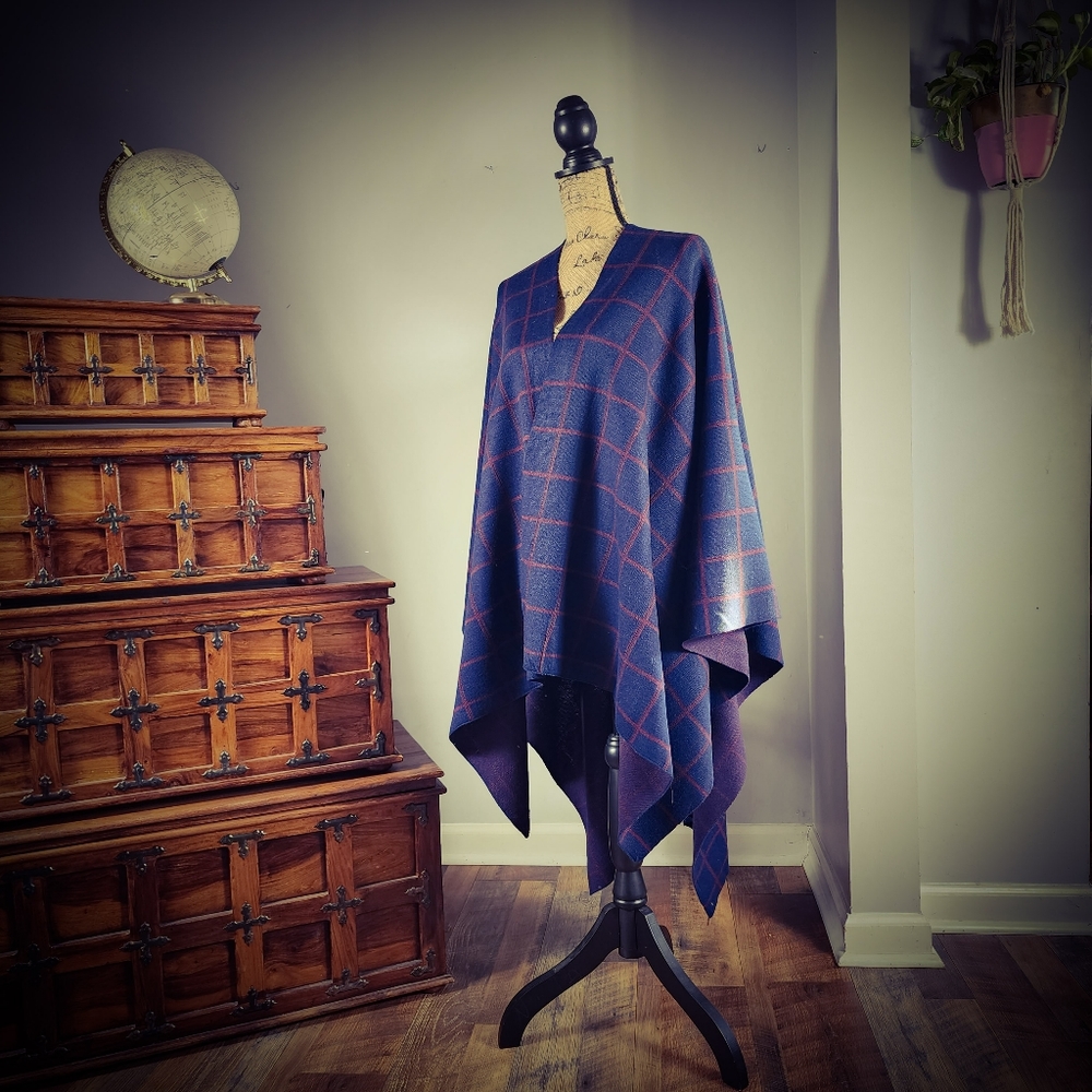*Flawed Charter Club Open-Front Plaid Wrap